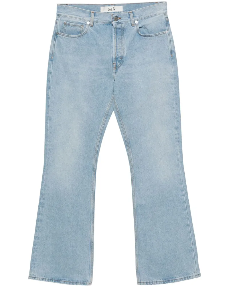 Séfr Rider Cut Bootcut-Jeans Blau