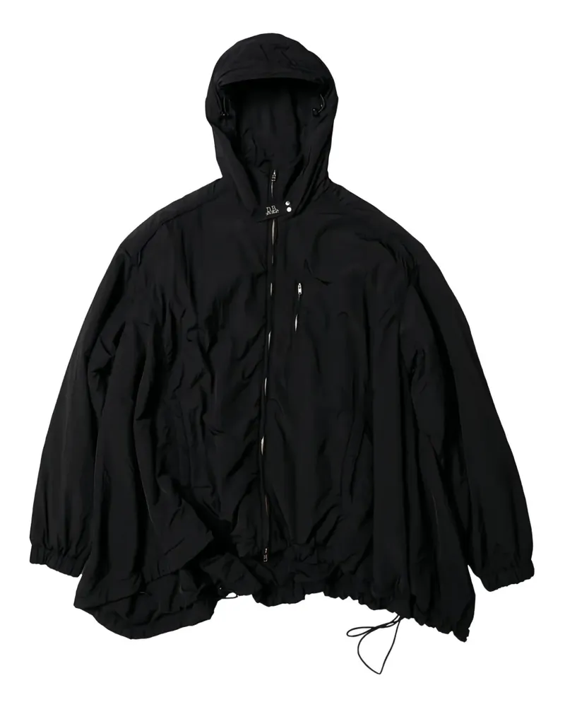 Doublet Kapuzenjacke mit Goggle-Detail - Schwarz Schwarz