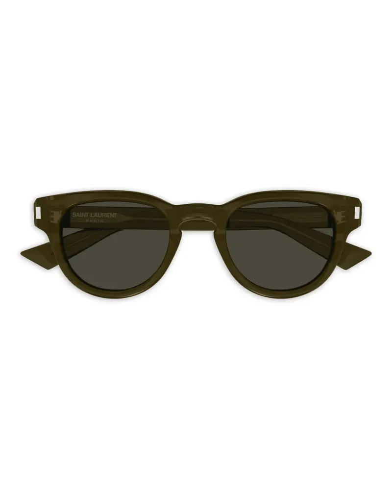Saint Laurent Sonnenbrille mit rundem Gestell - Braun Braun