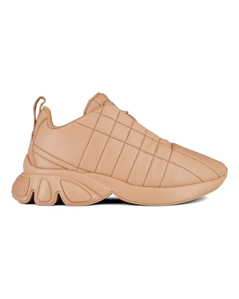 Burberry TRN lace-up quilted sneakers - Nude Nude