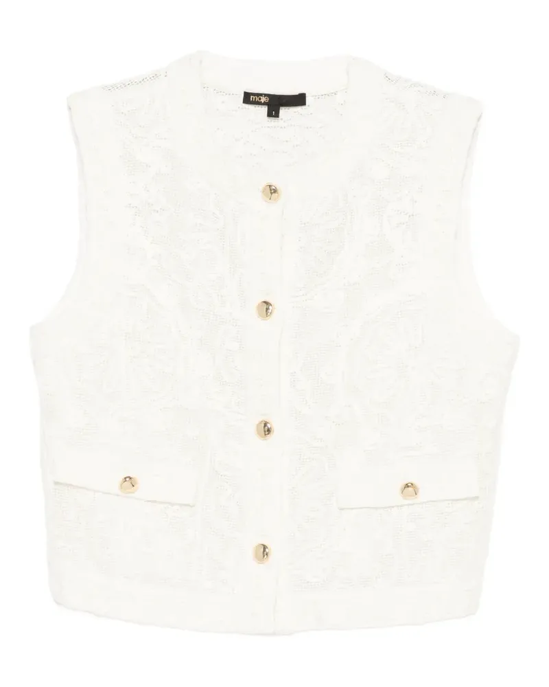 Maje Geknöpfte Weste - Nude Nude