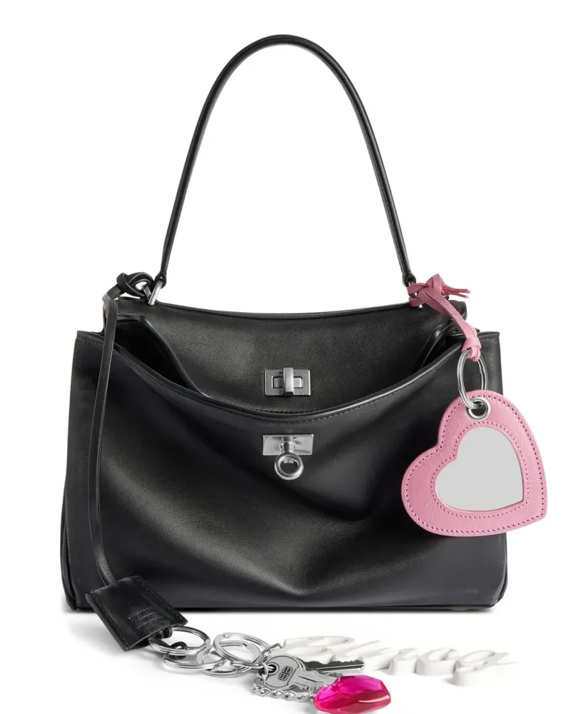 Balenciaga Kleine Rodeo Tote Bag - Schwarz Schwarz