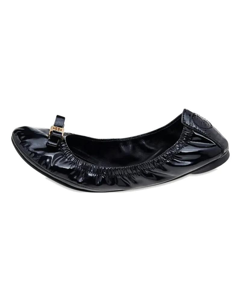 Tory Burch scrunch ballet flats - Schwarz Schwarz