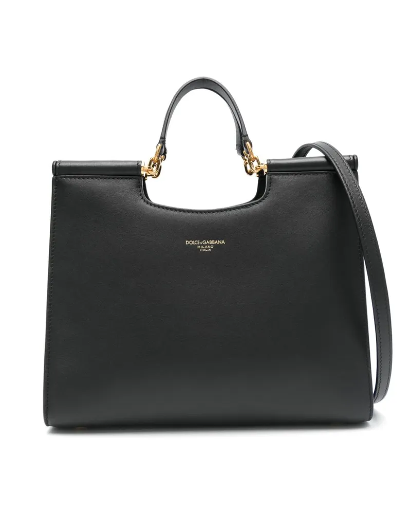 Dolce & Gabbana Kleine Sicily Handtasche - Schwarz Schwarz
