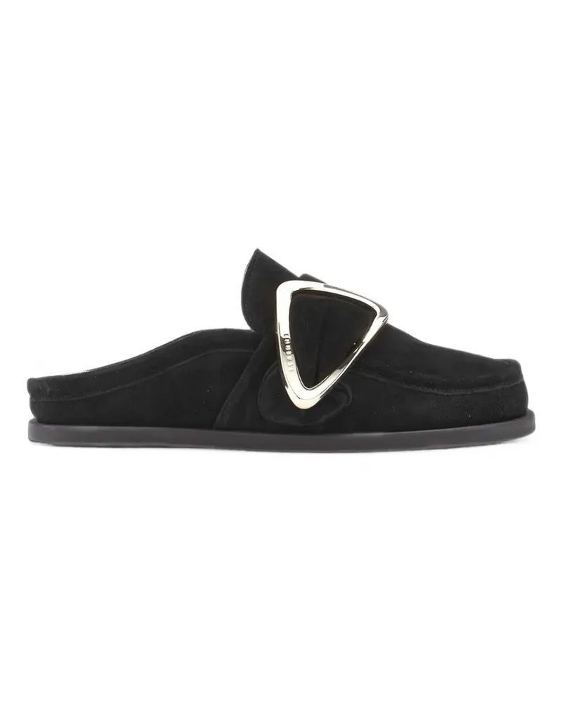 INUIKII buckle-detail suede mules - Schwarz Schwarz