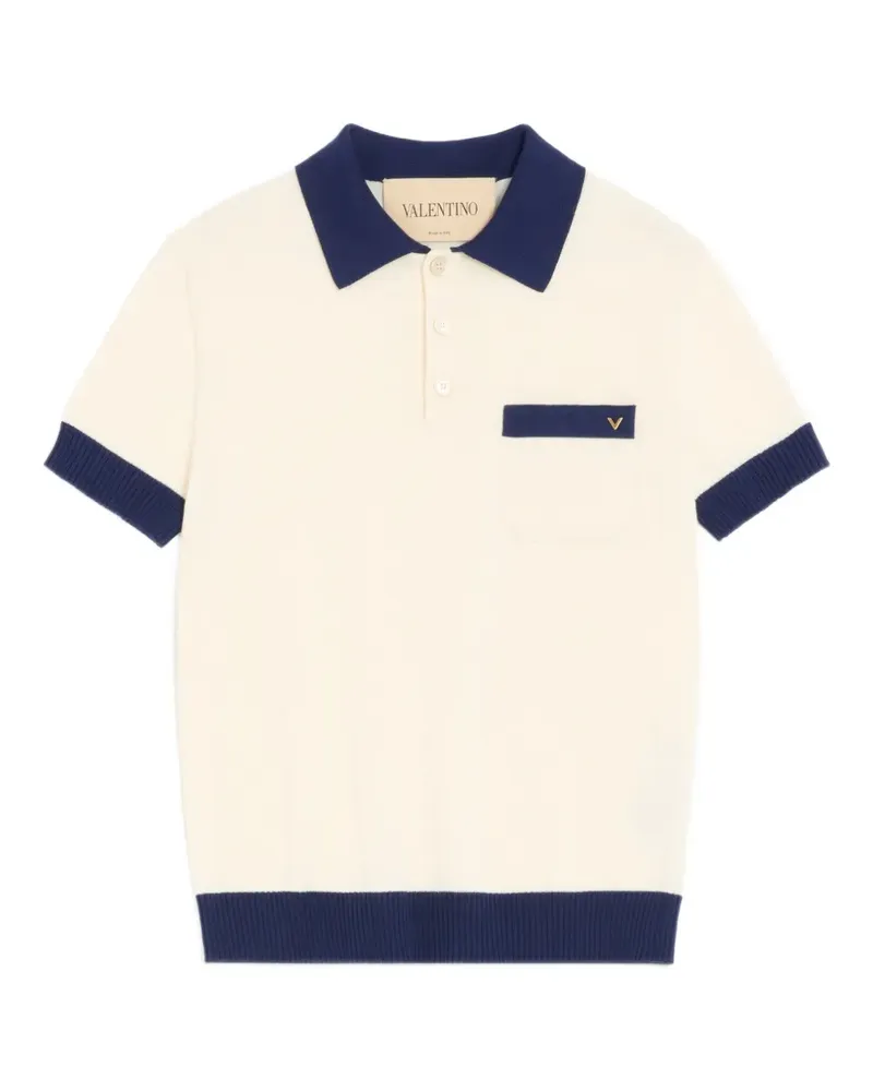 Valentino Garavani Poloshirt mit VGold - Nude Nude