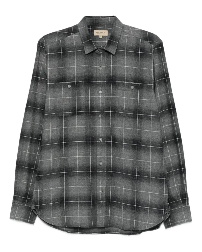 Woolrich Kariertes Hemd - Grau Grau
