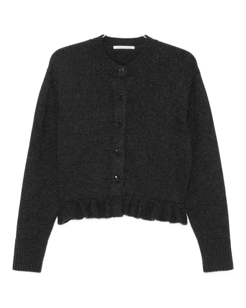 Cecilie Bahnsen Gerüschter Cardigan mit Knöpfen - Grau Grau