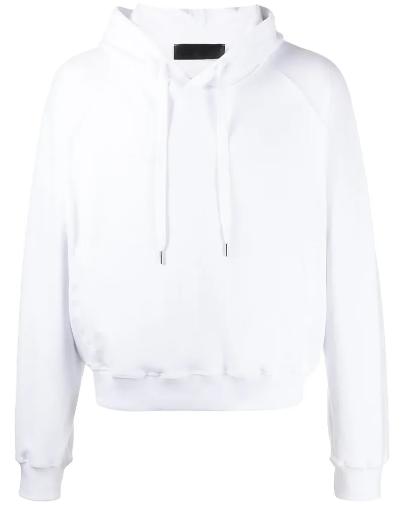 Haider Ackermann Kapuzenpullover mit Logo-Stickerei - Weiß Weiß