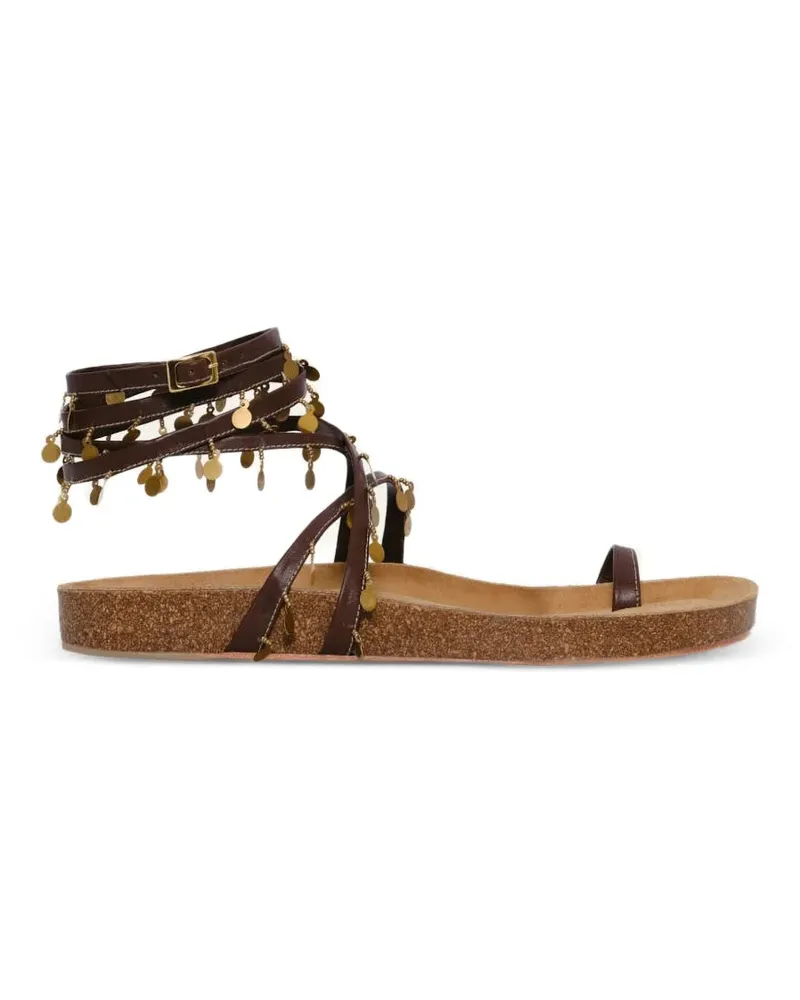 Johanna Ortiz Serenade In Swim embellished sandals - Braun Braun