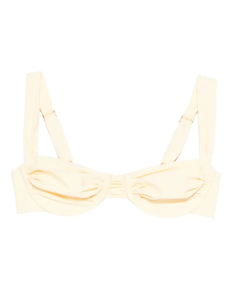 Faithfull The Brand gathered top beachwear - Nude Nude