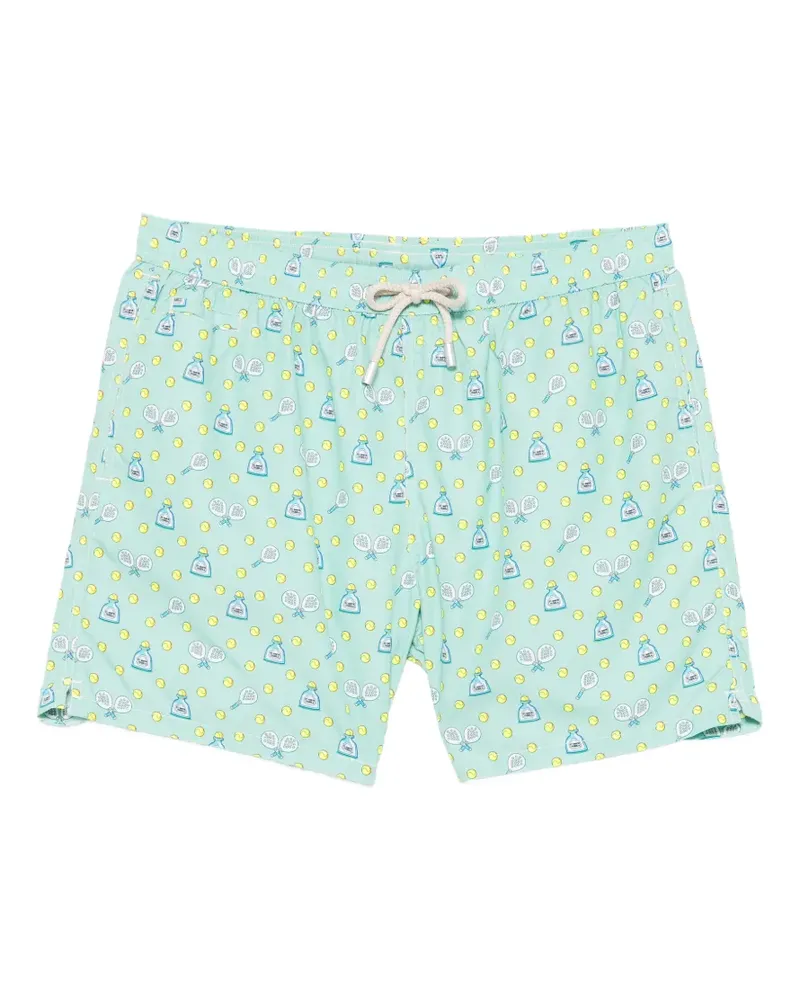 MC2 Saint Barth graphic-print swim shorts - Grün Grün