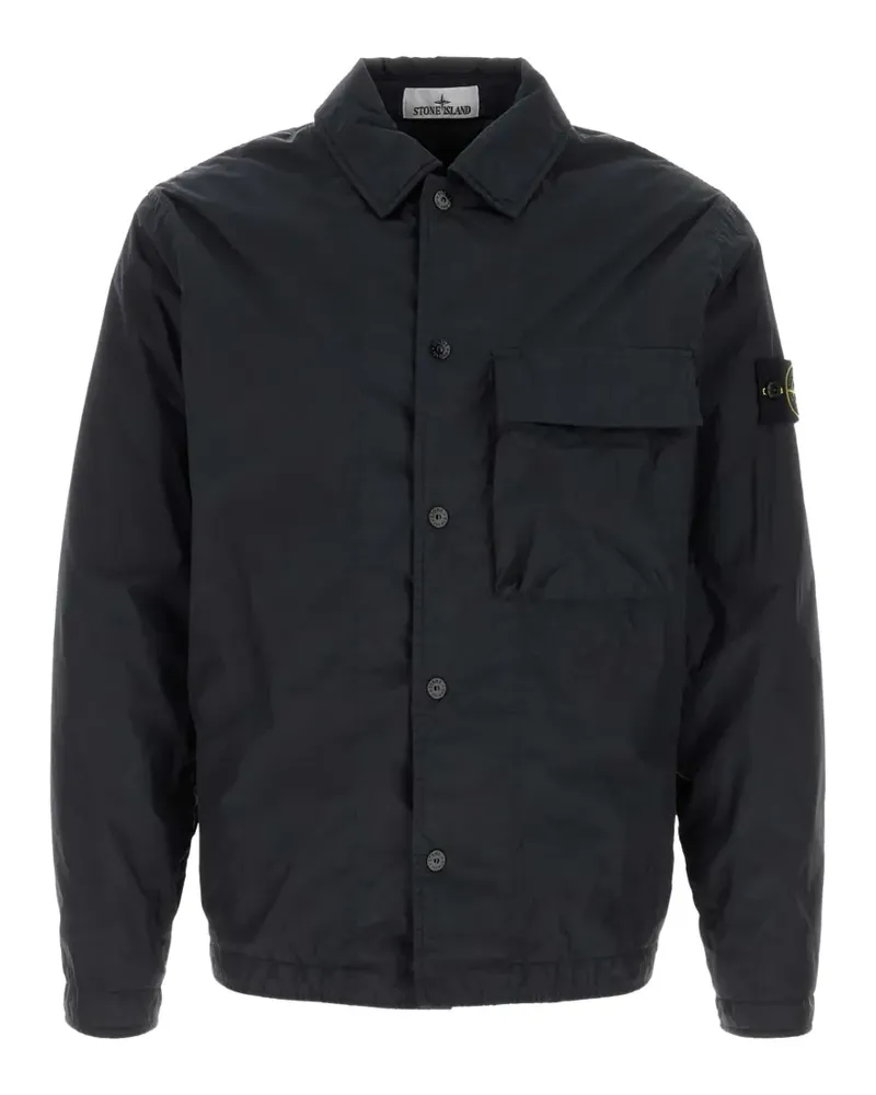 Stone Island crinkle pocket shirt - Schwarz Schwarz