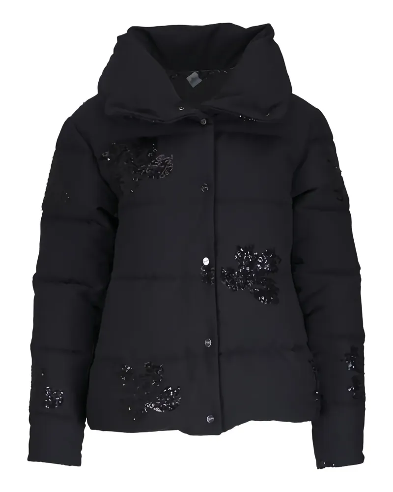 Herno Daunenjacke mit Pailletten - Schwarz Schwarz