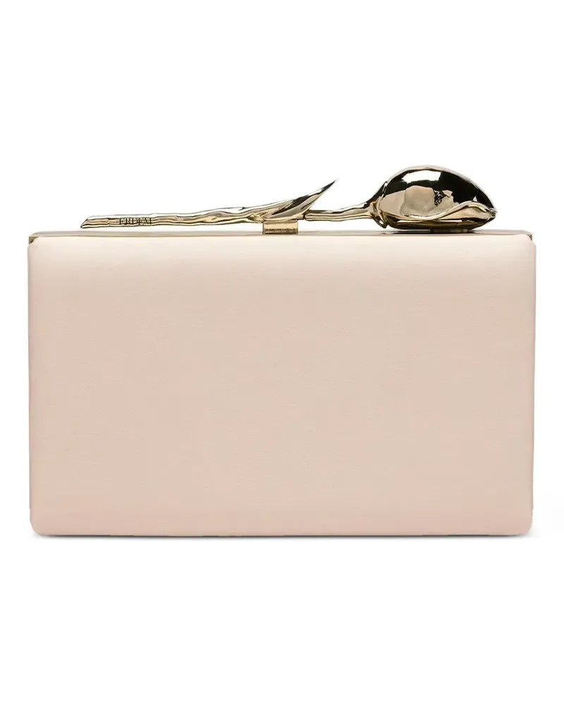 Erdem Bloom Minaudière Clutch - Nude Nude