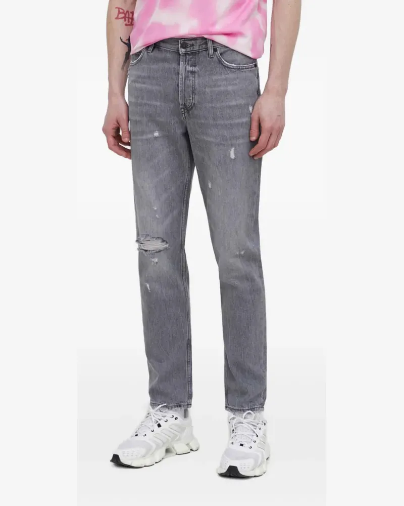 HUGO BOSS distressed-detail jeans - Grau Grau