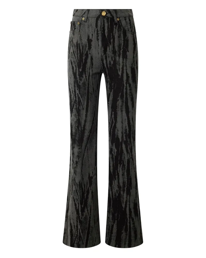 Roberto Cavalli Jeans mit Streifen-Effekt - Schwarz Schwarz