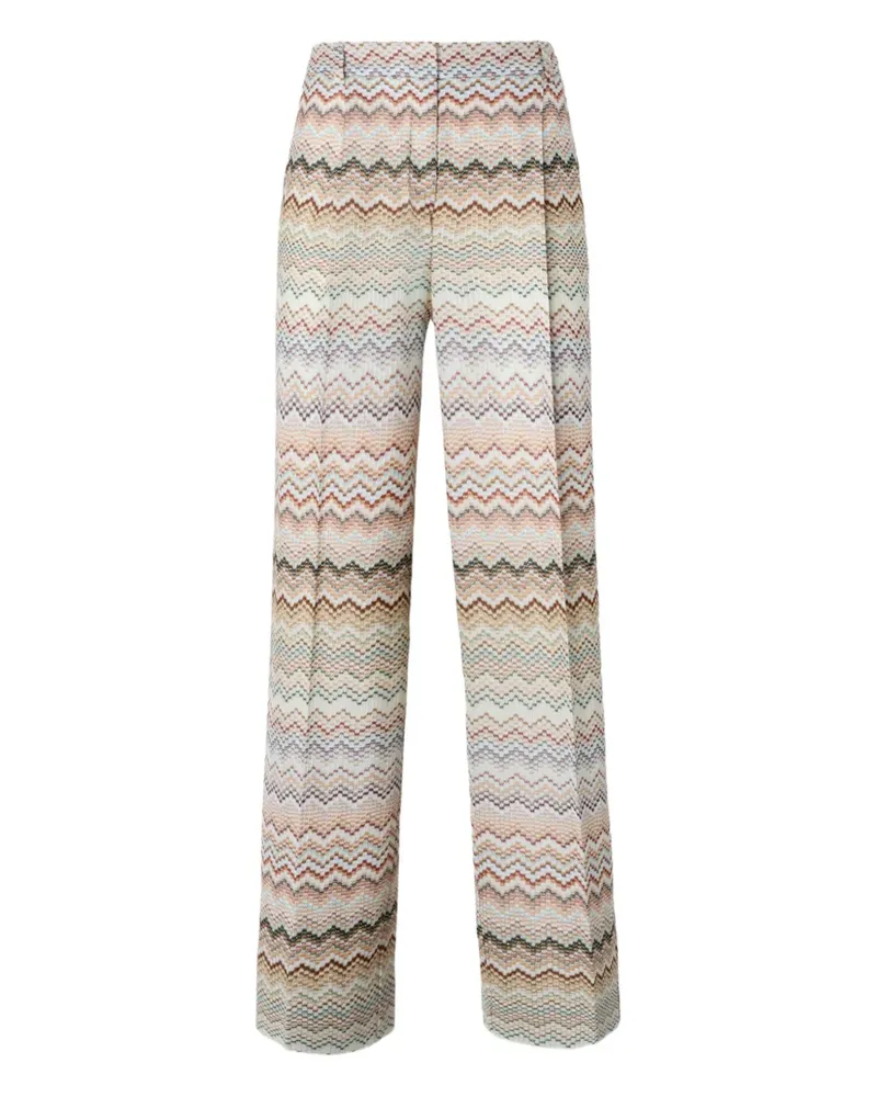Missoni Hose mit Zickzackmuster - Nude Nude