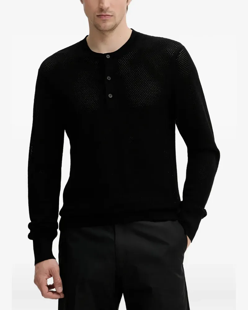 Filippa K textured T-shirt - Schwarz Schwarz