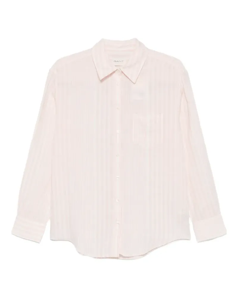 Gant striped chest-pocket shirt - Rosa Rosa