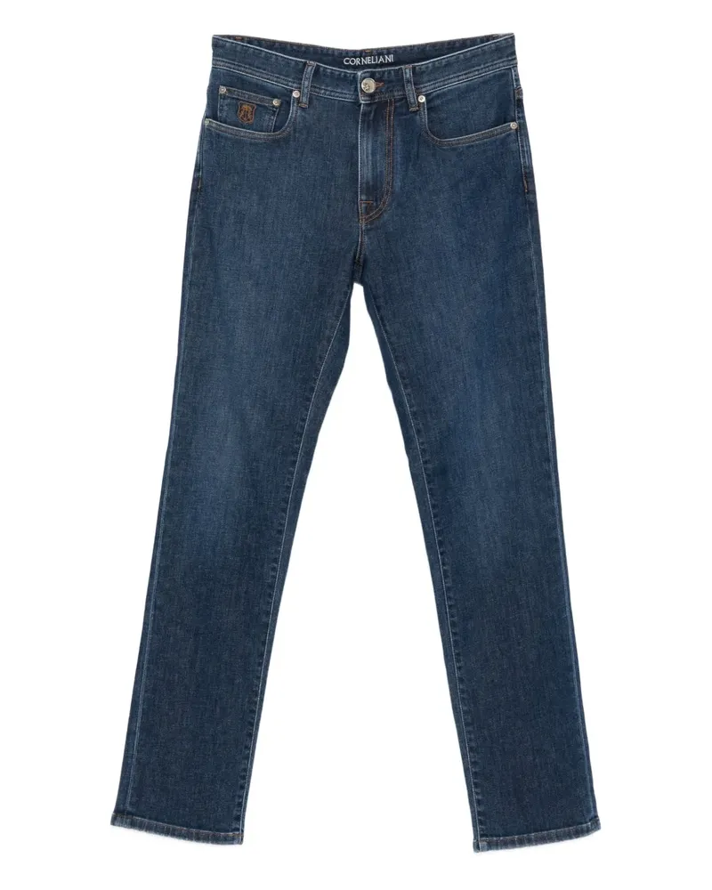 Corneliani Jeans mit Logo-Patch - Blau Blau