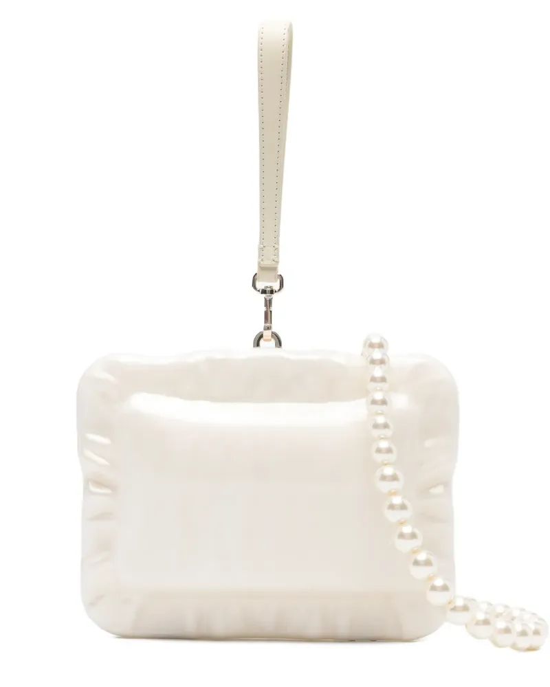Simone Rocha pearl pillowcase clutch - Weiß Weiß