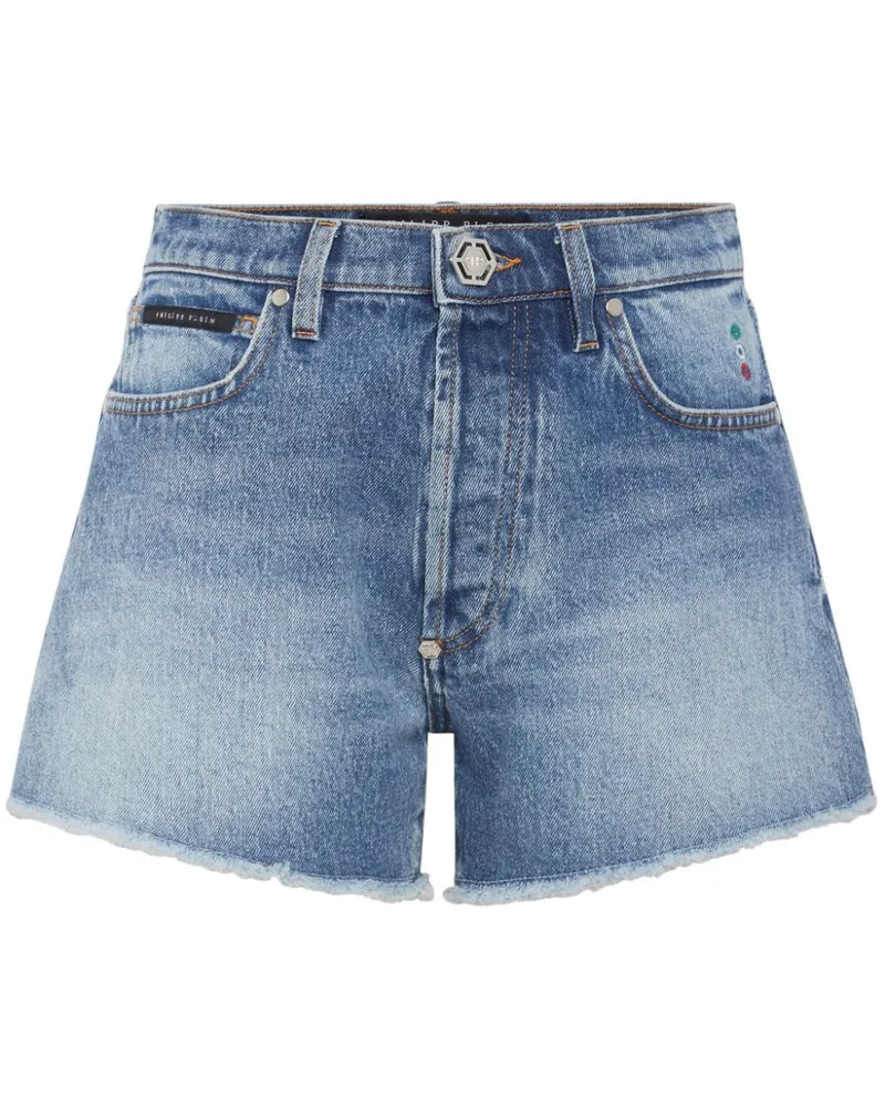 Philipp Plein Denim Hot Jeans-Shorts - Blau Blau