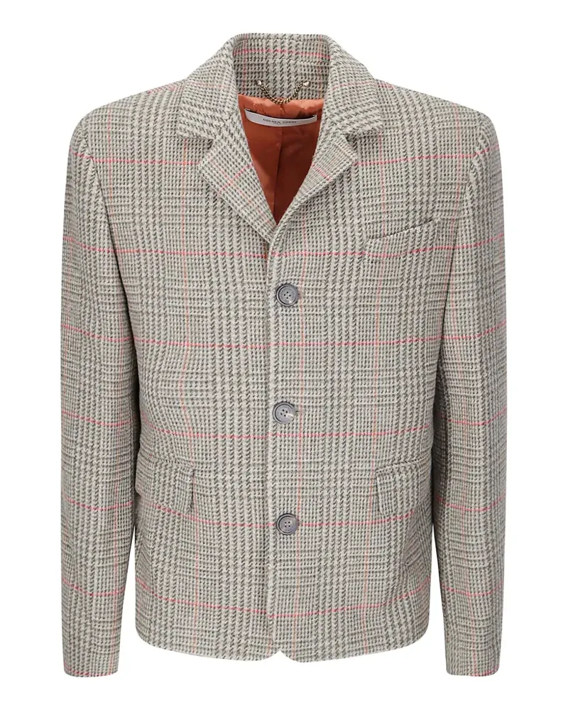Golden Goose Journey Prince of Wales check jacket - Nude Nude