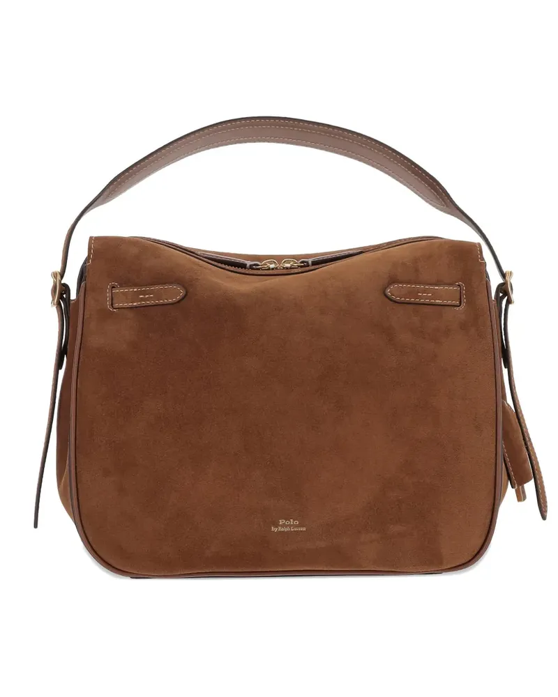 Ralph Lauren Polo ID Tote Bag aus Wildleder - Braun Braun