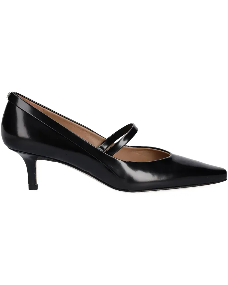 HUGO BOSS Spitze Charlize Pumps mit Riemen 50mm - Schwarz Schwarz
