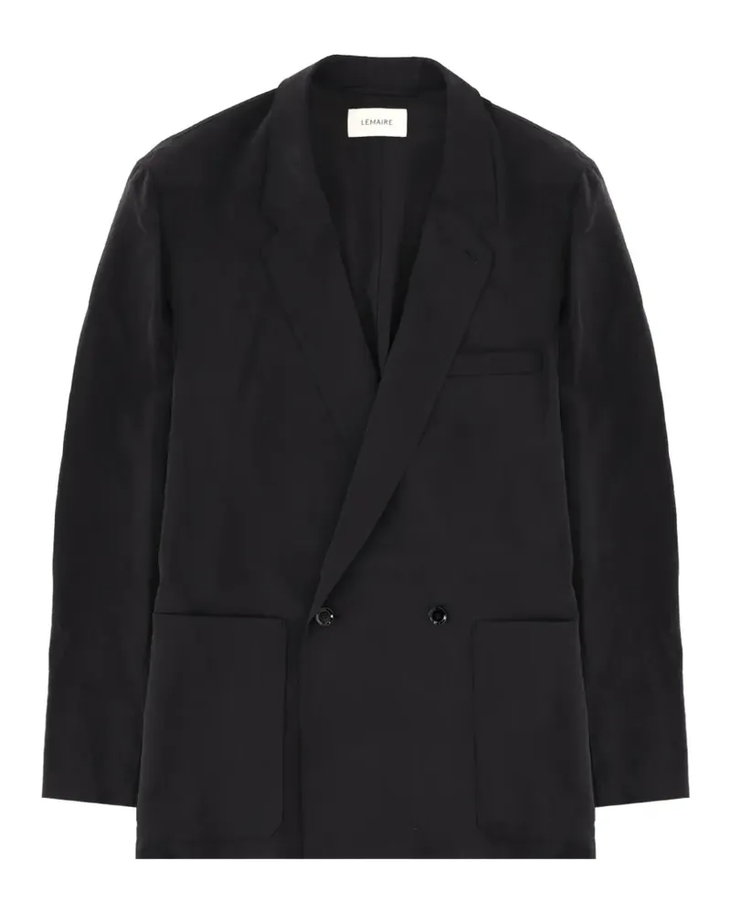 Christophe Lemaire double-breasted jacket - Schwarz Schwarz