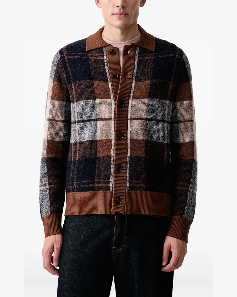 Mos Mosh Wando check-pattern cardigan - Braun Braun