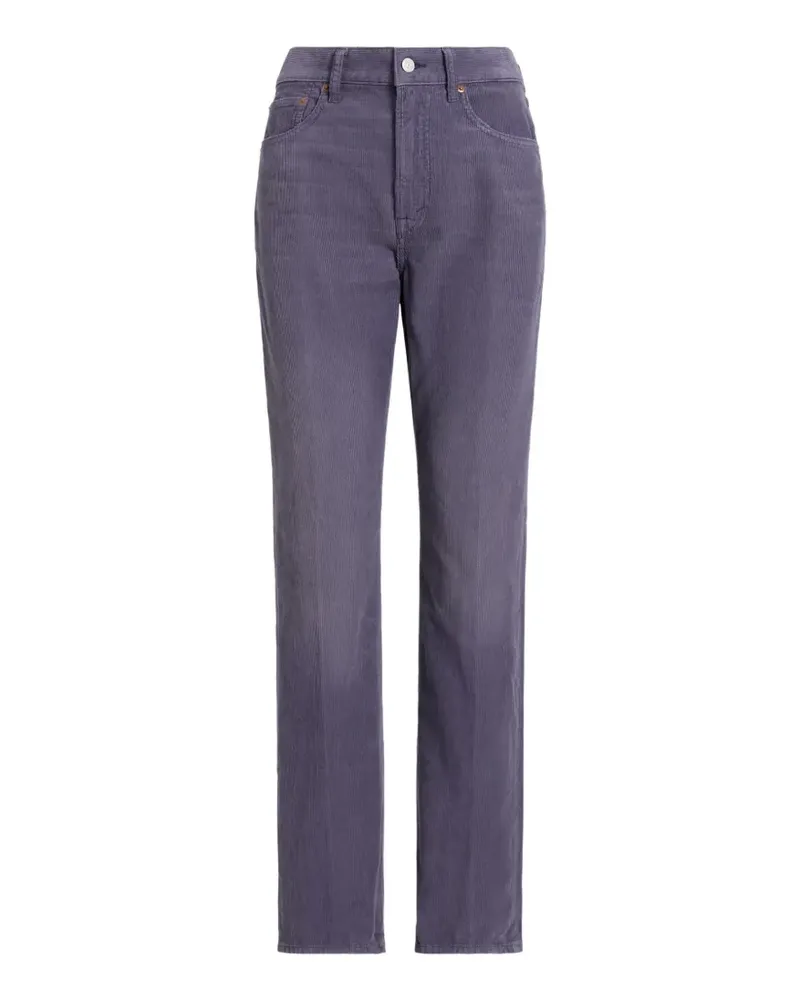 Ralph Lauren Gerade Hose aus Cord - Blau Blau