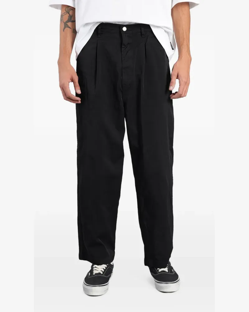Comme des Garçons Bundfaltenhose mit geradem Bein - Schwarz Schwarz
