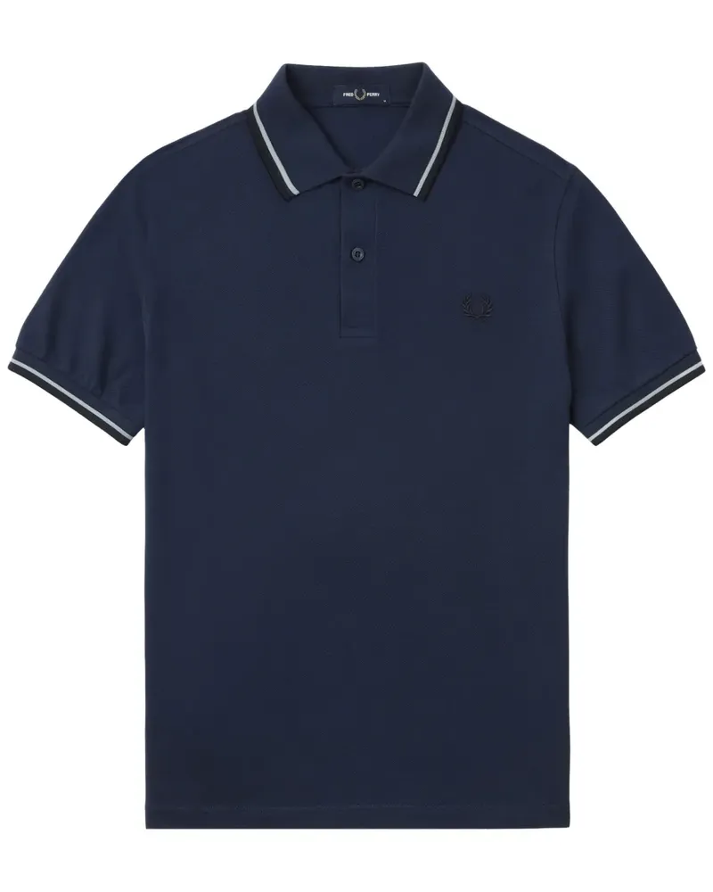 Fred Perry The Twin Tipped Poloshirt Blau