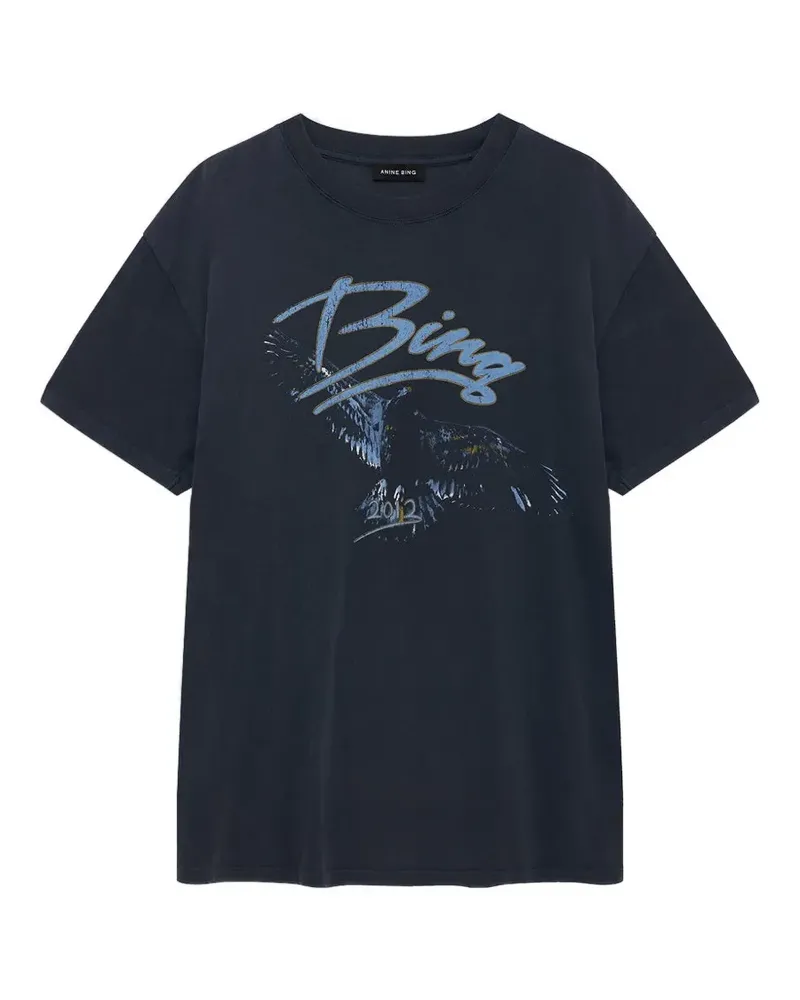 Anine Bing T-Shirt mit Print - Schwarz Schwarz
