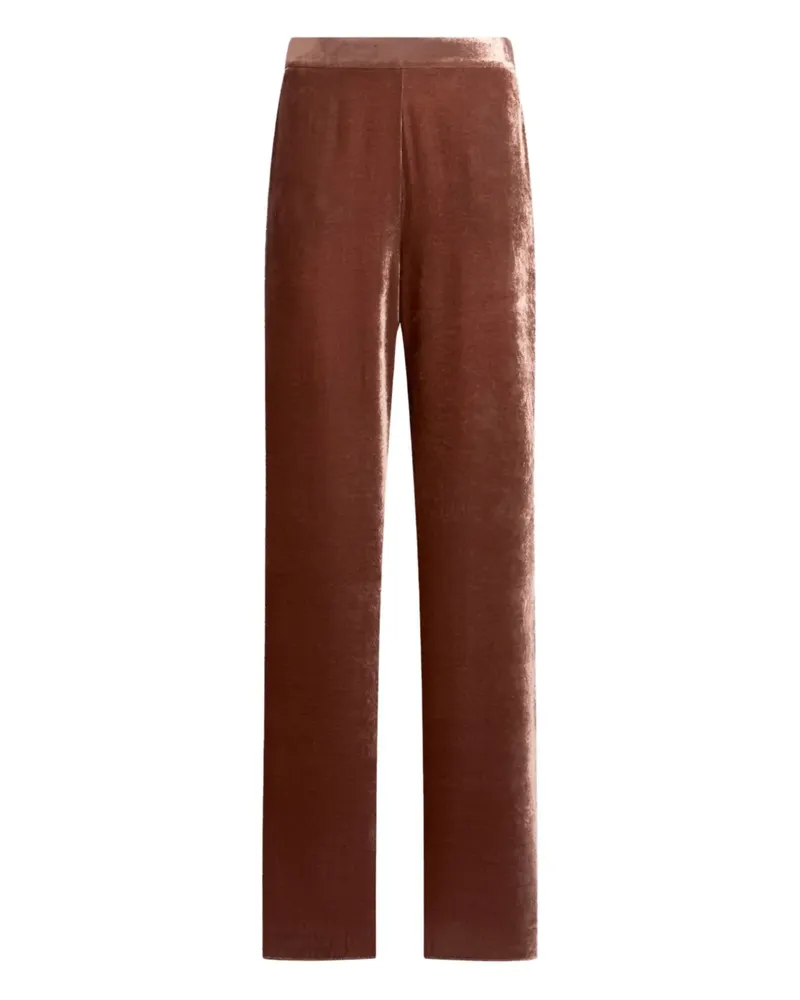 Etro Palazzohose aus Samt - Rosa Rosa