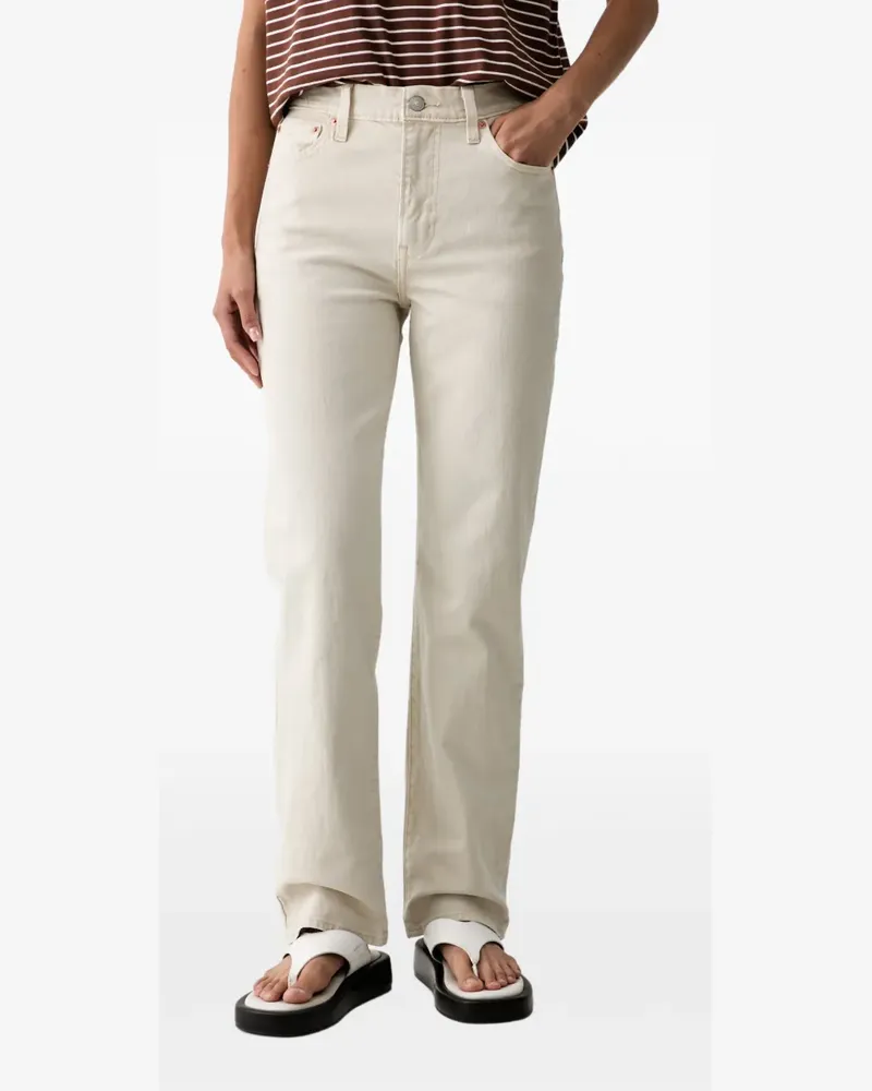 Levi's Ribcage Slim Jeans - Weiß Weiß