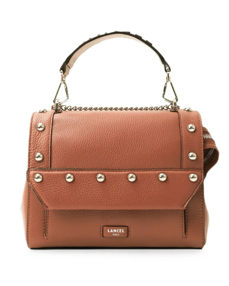 Lancel studded grained-leather tote bag - Braun Braun