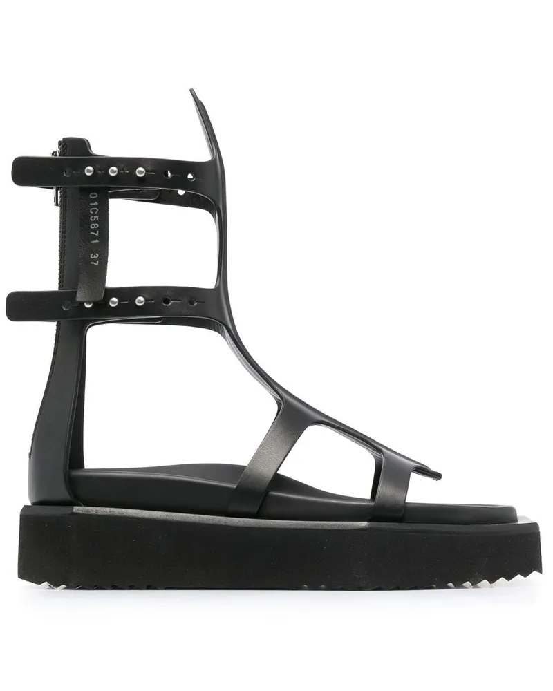 Rick Owens Turbo Cyclops Spartan Sandalen - Schwarz Schwarz