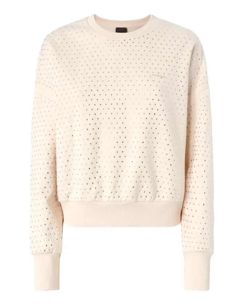 Pinko Fleecepullover mit Strass - Nude Nude