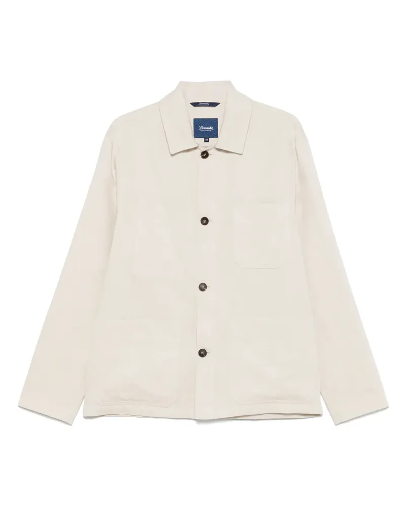 Drumohr  Jacke mit Slub-Struktur - Nude Nude