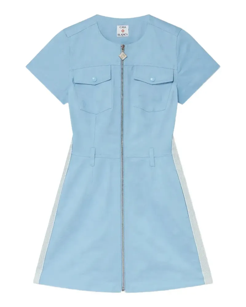 Casablanca Paris Minikleid mit Muster - Blau Blau