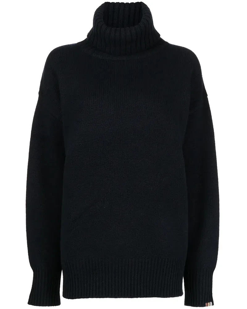 extreme cashmere Oversized-Pullover mit Rollkragen - Blau Blau
