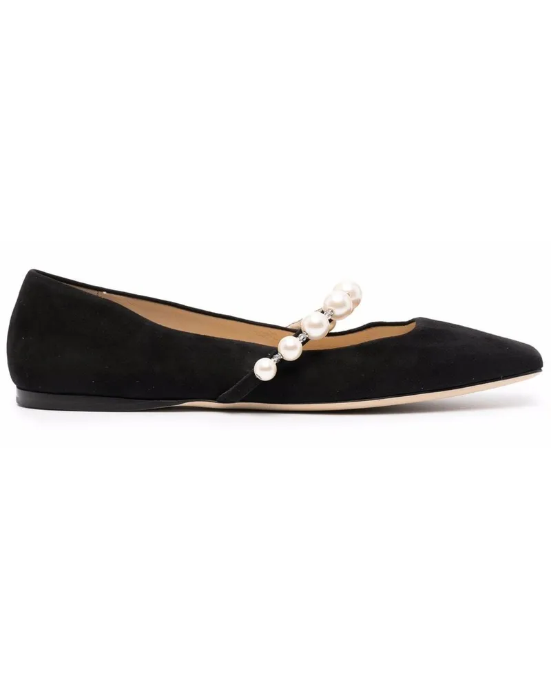 Jimmy Choo Ballerinas mit eckiger Kappe - Schwarz Schwarz