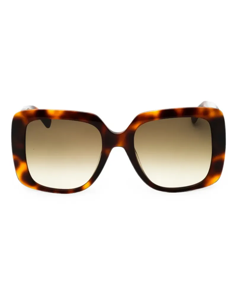 Longchamp Eckige Sonnenbrille in Schildpattoptik - Braun Braun