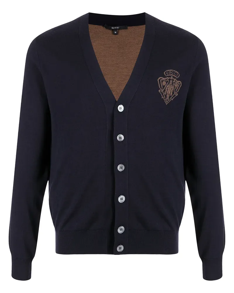 Gucci Cardigan mit V-Ausschnitt - Blau Blau