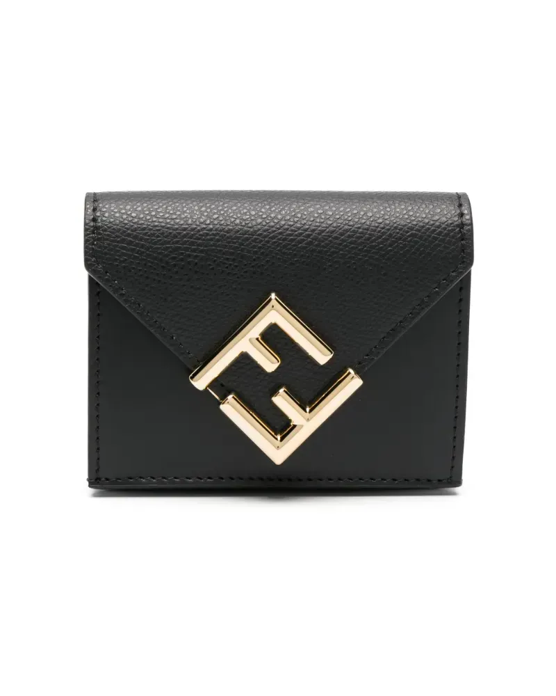 Fendi Portemonnaie mit Logo - Schwarz Schwarz