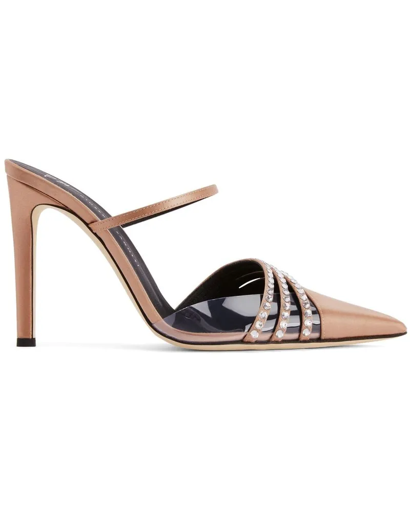 Giuseppe Zanotti Audrine Pumps mit Kristallen 110mm - Nude Nude