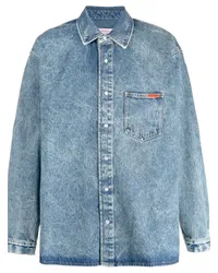 Martine Rose Ausgeblichenes Jeanshemd Blau